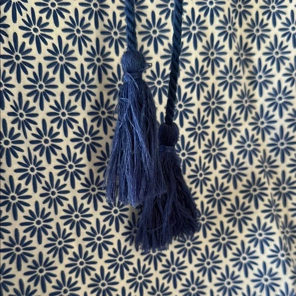 Talbots Blue Patterned Sleeveless Top - Picture 5 of 8